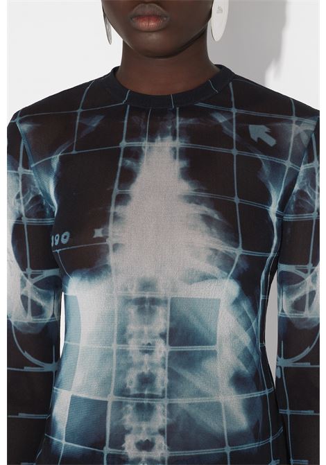 top squeletor donna nero e blu JEAN PAUL GAULTIER | 25/33-F-TO241-T580005956